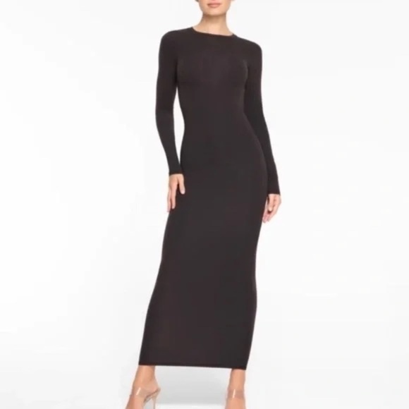 SKIMS Black Maxi Dress - Picture 1 of 9